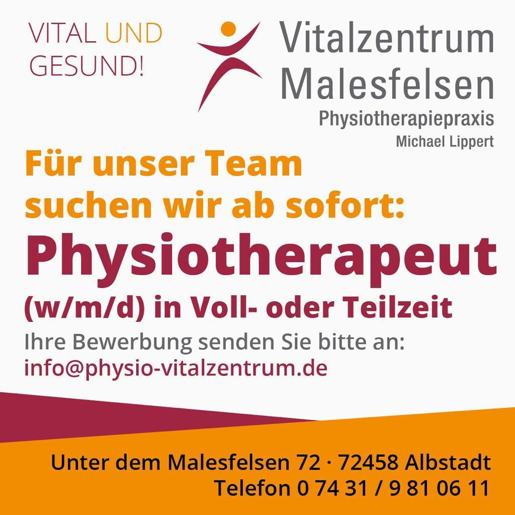 Physiotherapeut gesucht!
